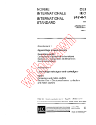 IEC 60947-4-1:1990/AMD1:1994