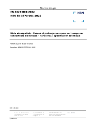 NBN EN 3373-001:2022