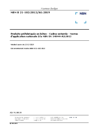 NBN B 21-102:2012/A1:2019