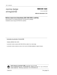 NBN EN 1820:2005