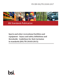 PD CEN ISO/TR 20183:2017