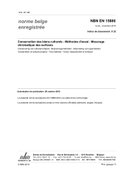 NBN EN ISO 7906:2022