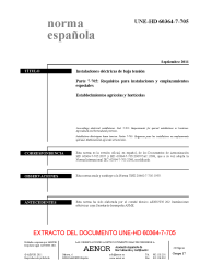 UNE-HD 60364-7-705:2011