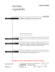 UNE-EN 10020:2001 (R2014)