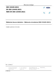 NBN EN ISO 23445:2021