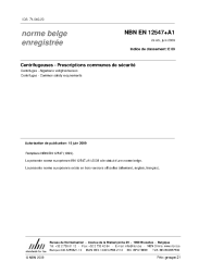 NBN EN 12547+A1:2009