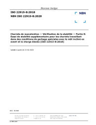NBN ISO 22915-8:2020