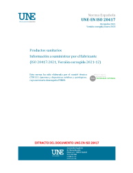 UNE-EN ISO 20417:2021