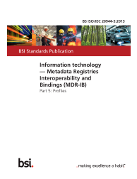 BS ISO/IEC 20944-5:2013