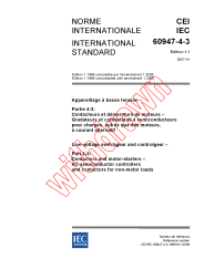 IEC 60947-4-3:1999+AMD1:2006 Consolidated