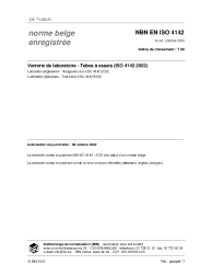 NBN EN ISO 4142:2002