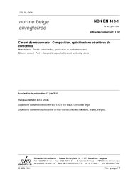 NBN EN 413-1:2011