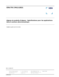 CEN/TR 17612:2021