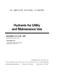 ASME A112.21.3M-1985 (R2007)