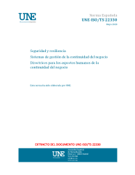 UNE-ISO/TS 22330:2020