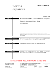 UNE-EN ISO 4516:2002