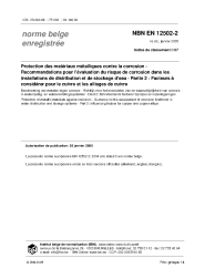 NBN EN 12502-2:2005