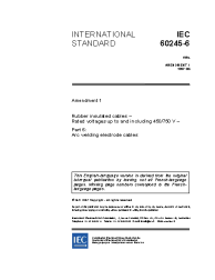 IEC 60245-6:1994/AMD1:1997