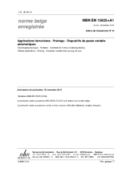 NBN EN 15625+A1:2010