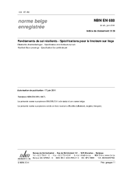 NBN EN 688:2011