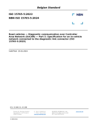 NBN ISO 15765-5:2024