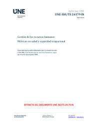 UNE-ISO/TS 24179:2024 IN