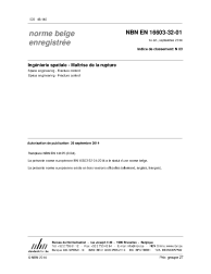 NBN EN 16603-32-01:2014