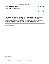 NBN ISO 16100-6:2021