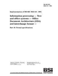 BS ISO/IEC 8613-10:1991