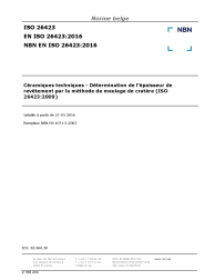 NBN EN ISO 26423:2016