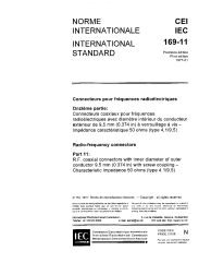 IEC 60169-11:1977