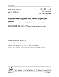 NBN EN 934-3:2009