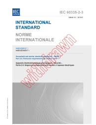 IEC 60335-2-3:2012/AMD1:2015