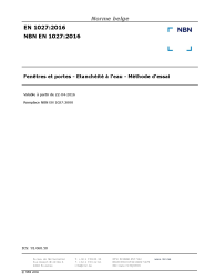 NBN EN 1027:2016