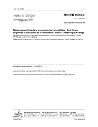 NBN EN 15651-2:2010