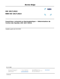 NBN ISO 1817:2023