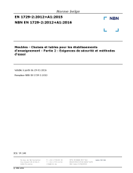 NBN EN 1729-2:2012+A1:2016