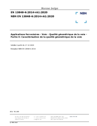 NBN EN 13848-6:2014+A1:2020
