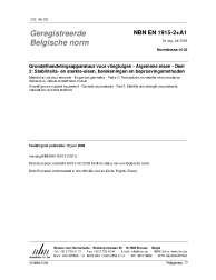 NBN EN 1915-2+A1:2009