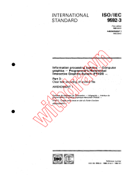 ISO/IEC 9592-3:1989/AMD1:1992
