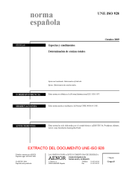 UNE-ISO 928:2009 (R2015)