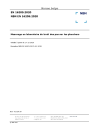 NBN EN 16205:2020