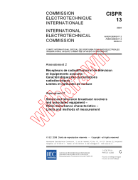 CISPR 13:2001/AMD2:2006