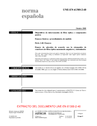 UNE-EN 61300-2-40:2001