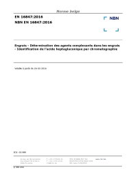 NBN EN 16847:2016