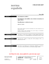 UNE-EN ISO 4527:2004 (R2008)