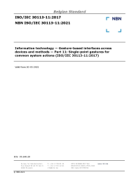 NBN ISO/IEC 30113-11:2021