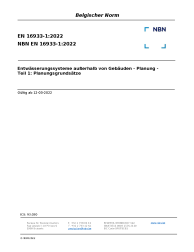 NBN EN 16933-1:2022