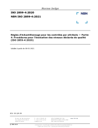 NBN ISO 2859-4:2021