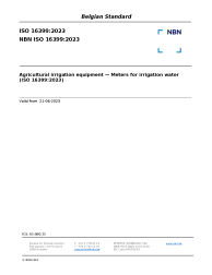 NBN ISO 16399:2023
